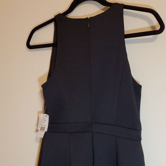 NWT Aidan Mattox Black Scuba and Lace Cocktail Dress size 0 - Picture 8 of 16